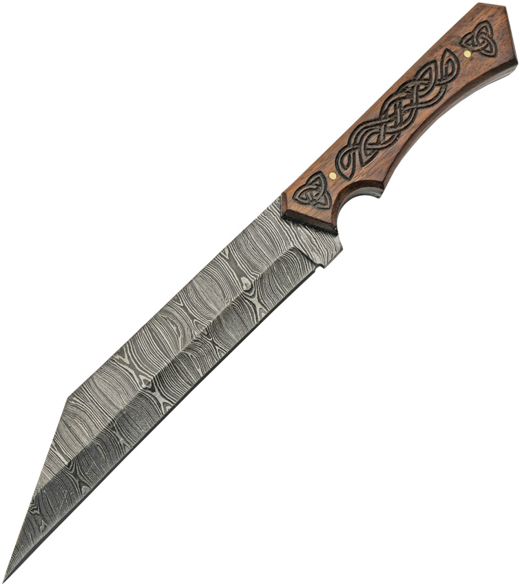 Damascus Celtic Sailor's Seax Knife - DM1300